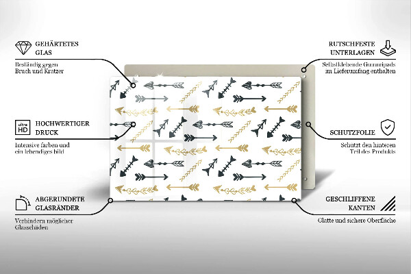 Glashällskydd elegant Boho pilar mönster