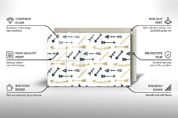 Glashällskydd elegant Boho pilar mönster