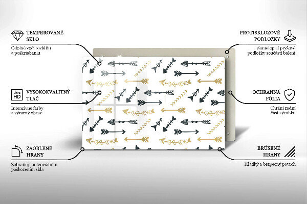 Glashällskydd elegant Boho pilar mönster