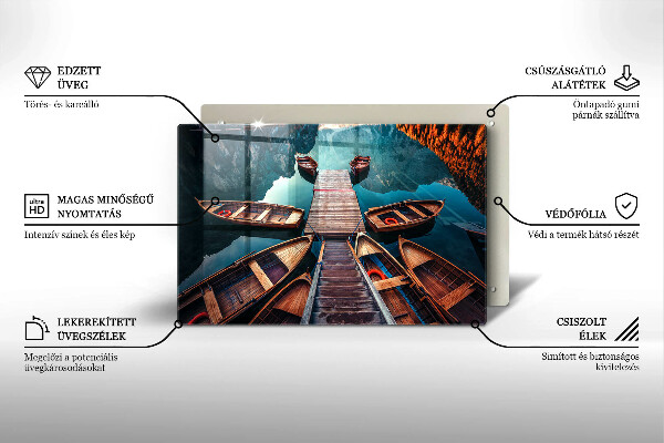 Glashällskydd elegant Båtar på sjön