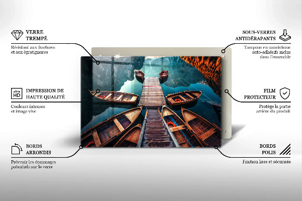 Glashällskydd elegant Båtar på sjön