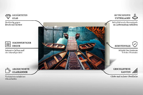 Glashällskydd elegant Båtar på sjön