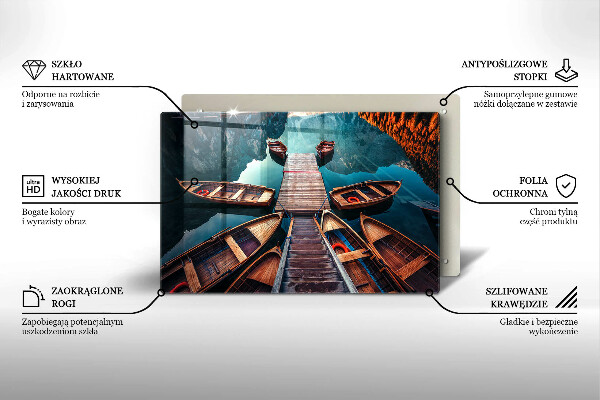 Glashällskydd elegant Båtar på sjön