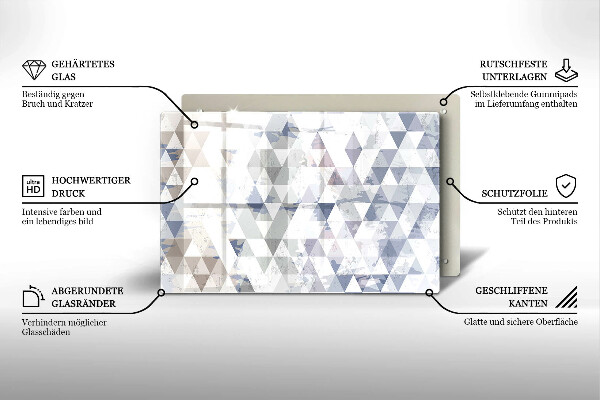 Glashällskydd elegant Trianglar mönster