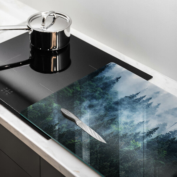 Glashällskydd elegant Skogsträd och dimma