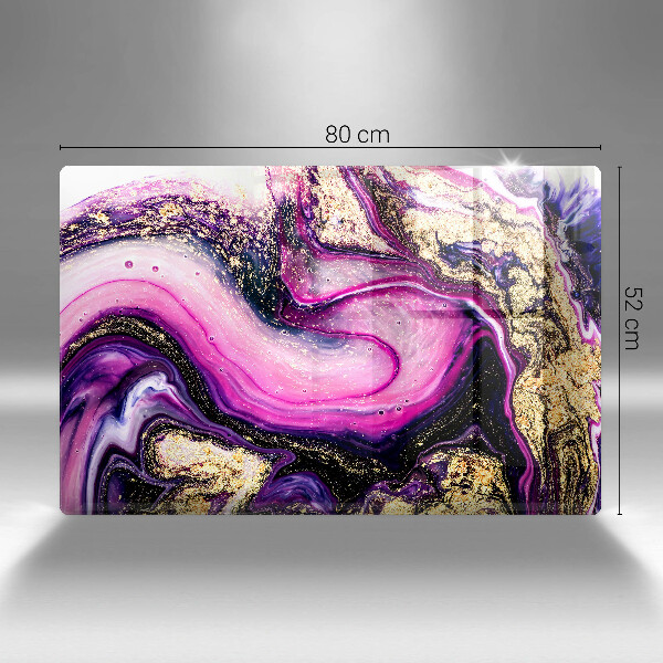 Skydd för induktionsspis elegant Abstrakt design guld