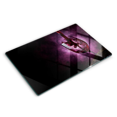 Spisskyddsplatta elegant Ett glas vin