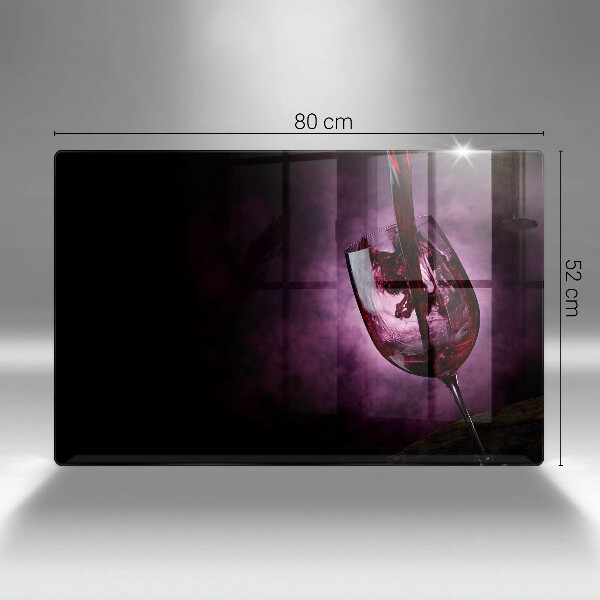 Spisskyddsplatta elegant Ett glas vin