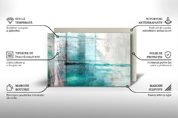 Spisskyddsplatta elegant Måla abstraktion bakgrund