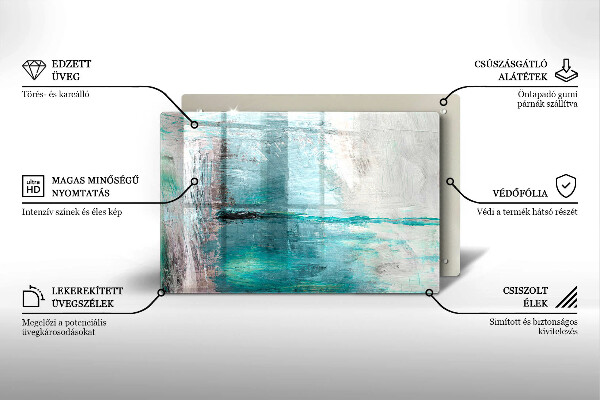 Spisskyddsplatta elegant Måla abstraktion bakgrund