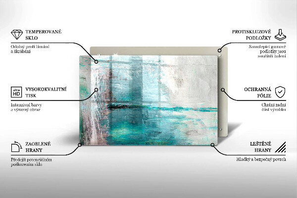 Spisskyddsplatta elegant Måla abstraktion bakgrund