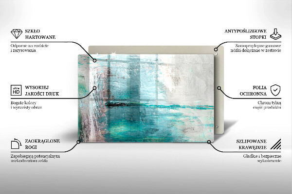 Spisskyddsplatta elegant Måla abstraktion bakgrund