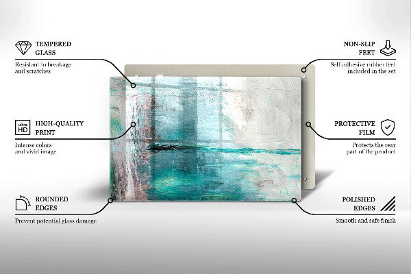 Spisskyddsplatta elegant Måla abstraktion bakgrund