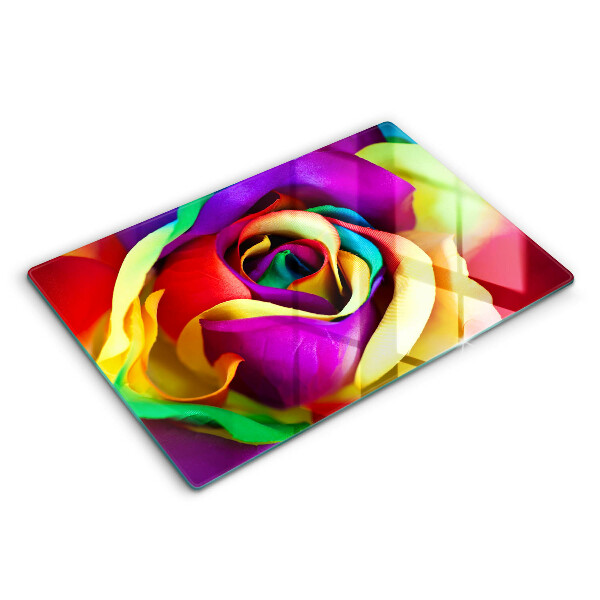 Glashällskydd elegant Färgglada rosenblad