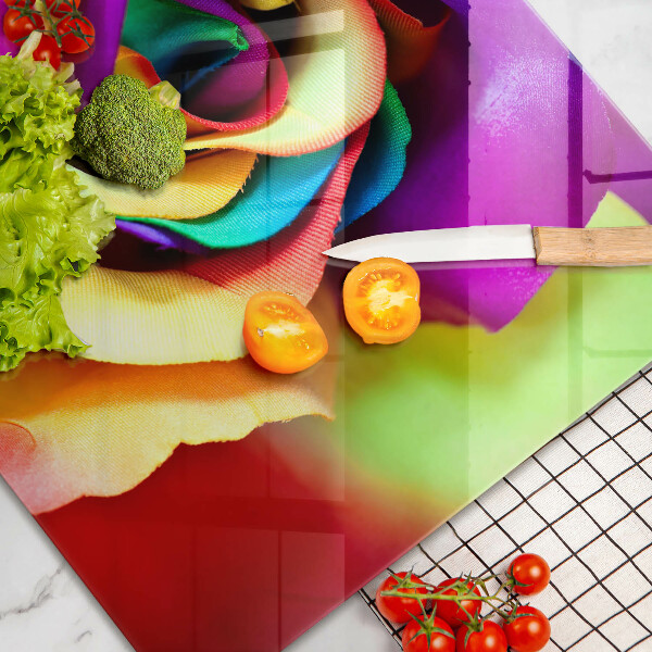 Glashällskydd elegant Färgglada rosenblad