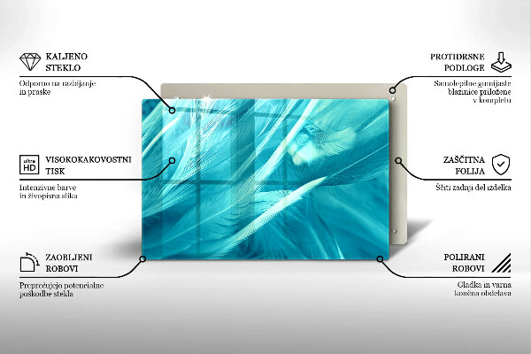 Kokkärlskydd elegant Fina fjädrar