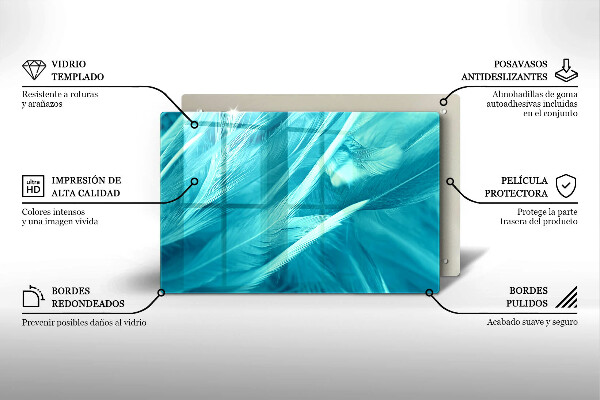 Kokkärlskydd elegant Fina fjädrar