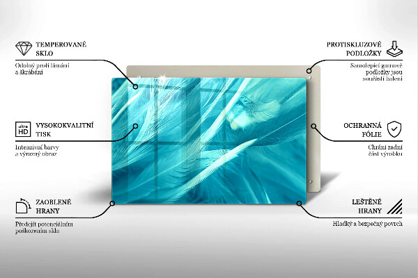 Kokkärlskydd elegant Fina fjädrar