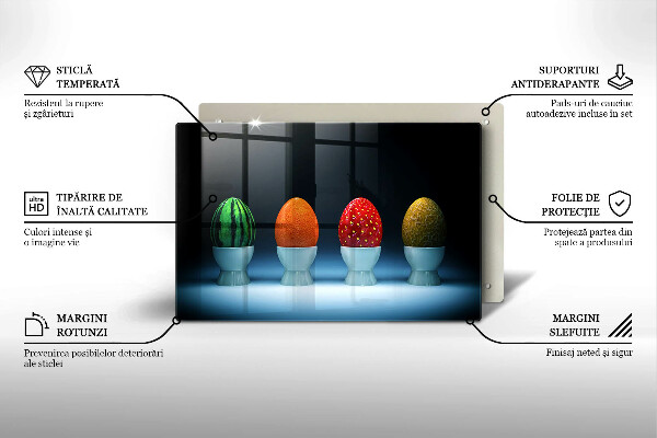 Spisskyddsplatta elegant Abstrakt fruktägg