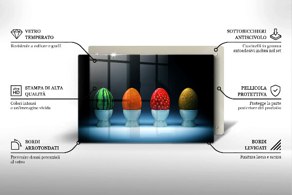 Spisskyddsplatta elegant Abstrakt fruktägg