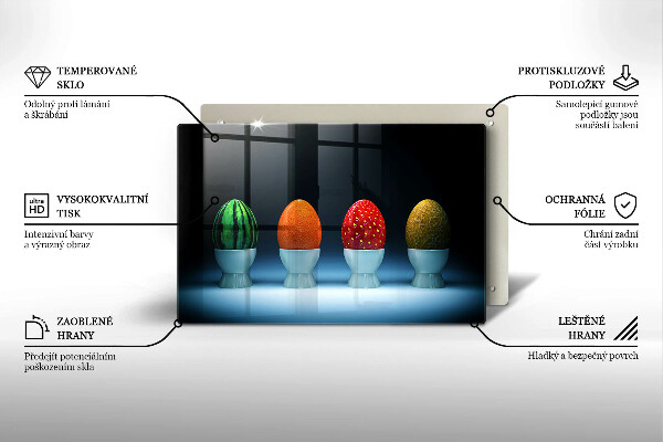 Spisskyddsplatta elegant Abstrakt fruktägg