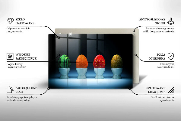 Spisskyddsplatta elegant Abstrakt fruktägg
