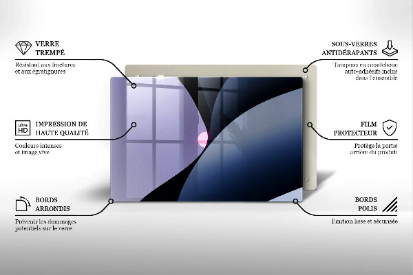 Spisskyddsplatta elegant Abstrakta former
