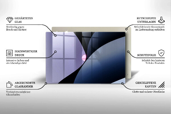 Spisskyddsplatta elegant Abstrakta former