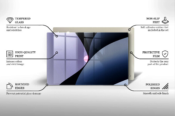 Spisskyddsplatta elegant Abstrakta former