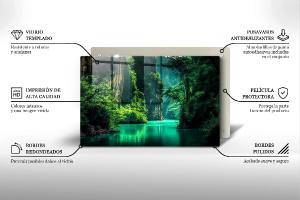 Kokkärlskydd elegant Lagun landskap