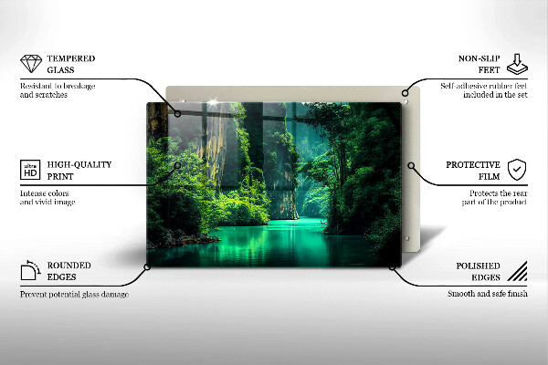 Kokkärlskydd elegant Lagun landskap