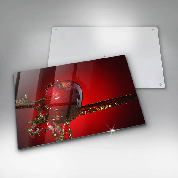 Spisskyddsplatta elegant Äppelfrukt i vatten