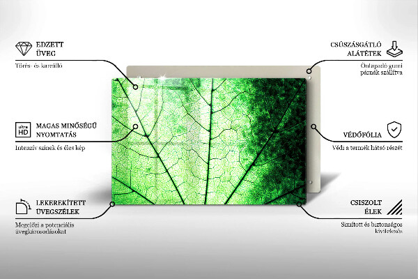 Spisskyddsplatta elegant Dekorativt ådroblad