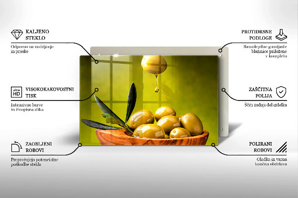 Spisskyddsplatta elegant Smakfulla oliver