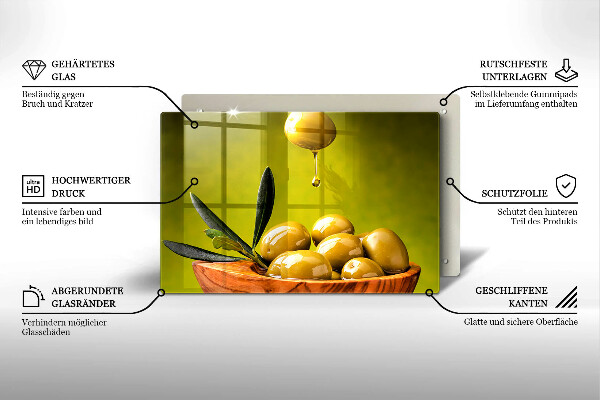 Spisskyddsplatta elegant Smakfulla oliver