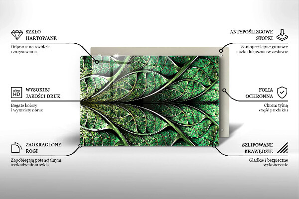 Spisskyddsplatta elegant Bladvenstruktur