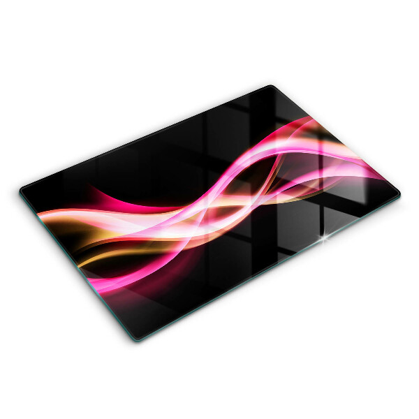 Spisskyddsplatta elegant Abstrakt neon rök