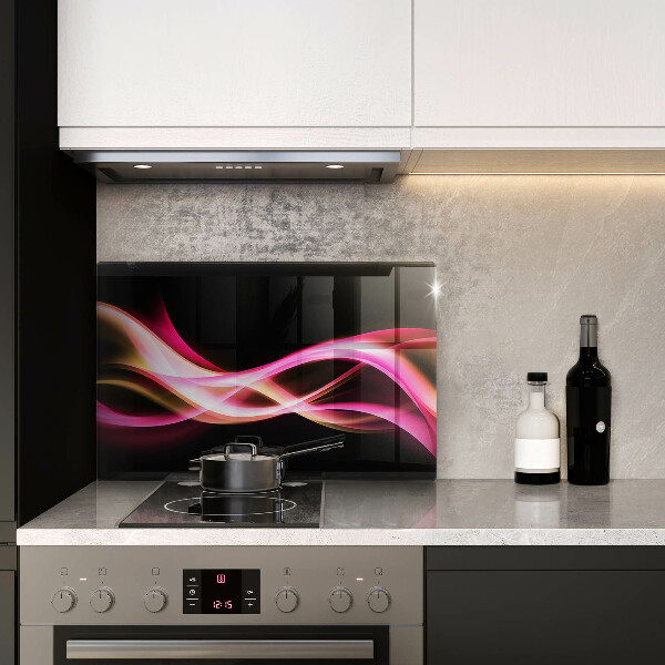 Spisskyddsplatta elegant Abstrakt neon rök