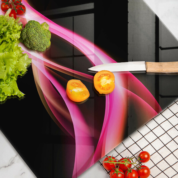 Spisskyddsplatta elegant Abstrakt neon rök