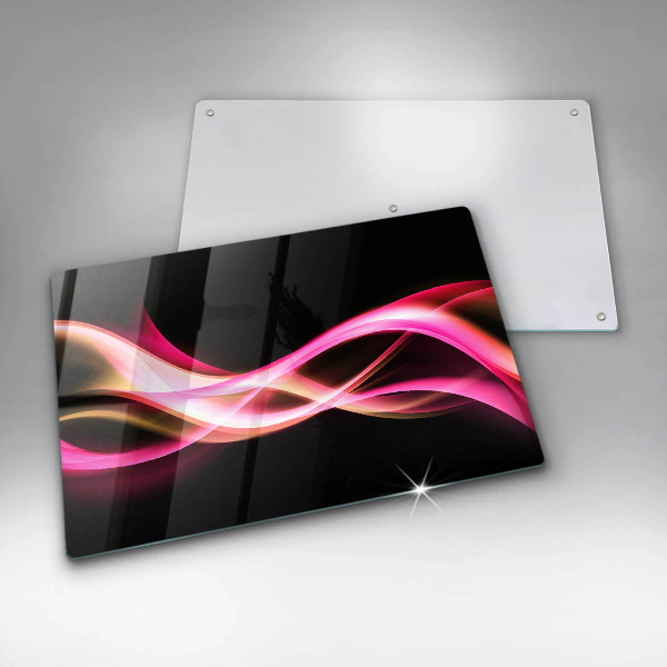 Spisskyddsplatta elegant Abstrakt neon rök