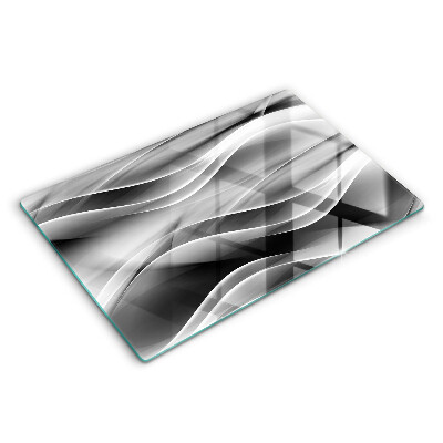 Spisskyddsplatta elegant Abstrakta linjer av rök