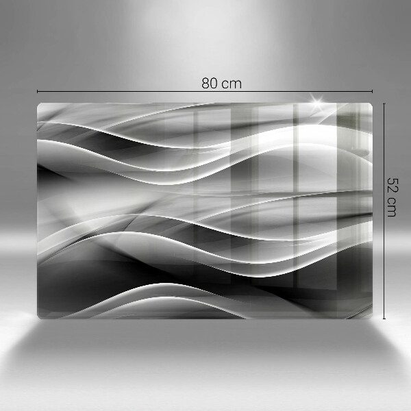 Spisskyddsplatta elegant Abstrakta linjer av rök