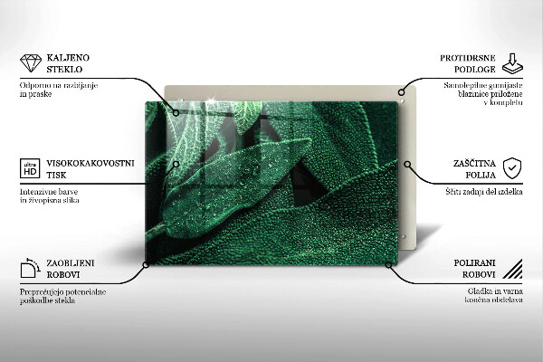 Glashällskydd elegant Växtens blad