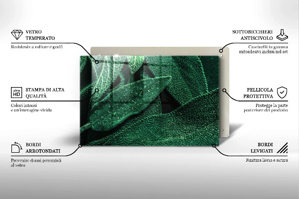 Glashällskydd elegant Växtens blad