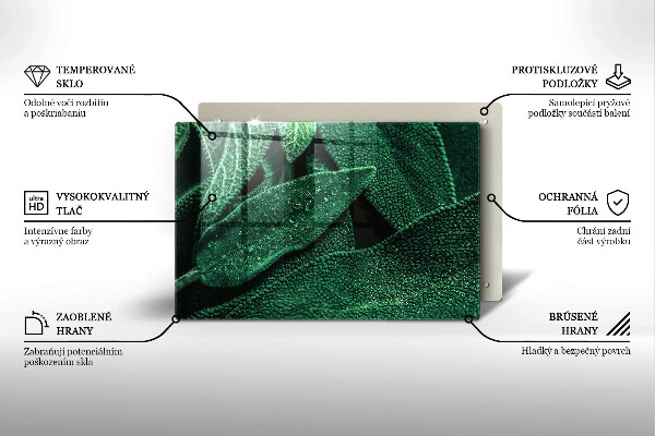 Glashällskydd elegant Växtens blad