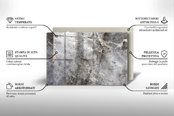 Kokkärlskydd elegant Sten textur