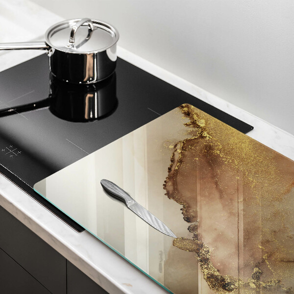 Kokkärlskydd elegant Guld abstraktion