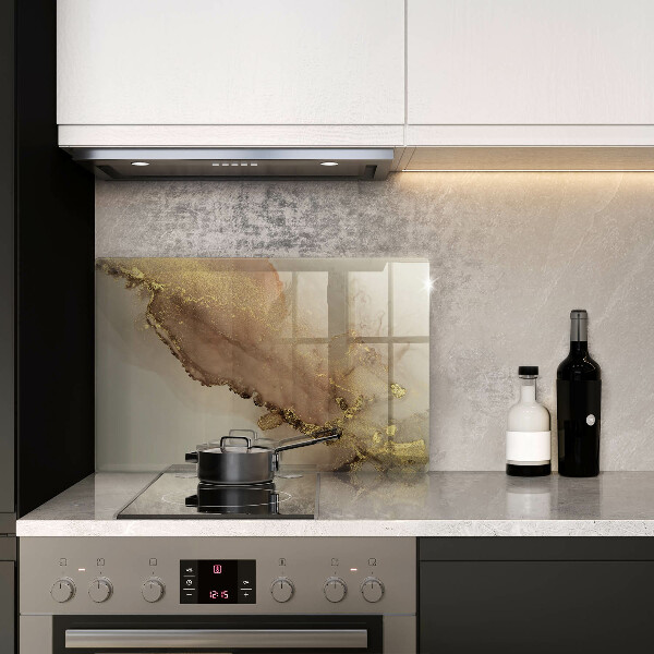 Kokkärlskydd elegant Guld abstraktion