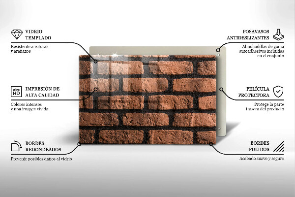 Kokkärlskydd elegant Tegelvägg