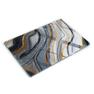 Kokkärlskydd elegant sten med guld